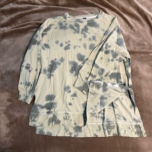Old Navy Green Tie Dye Tunic